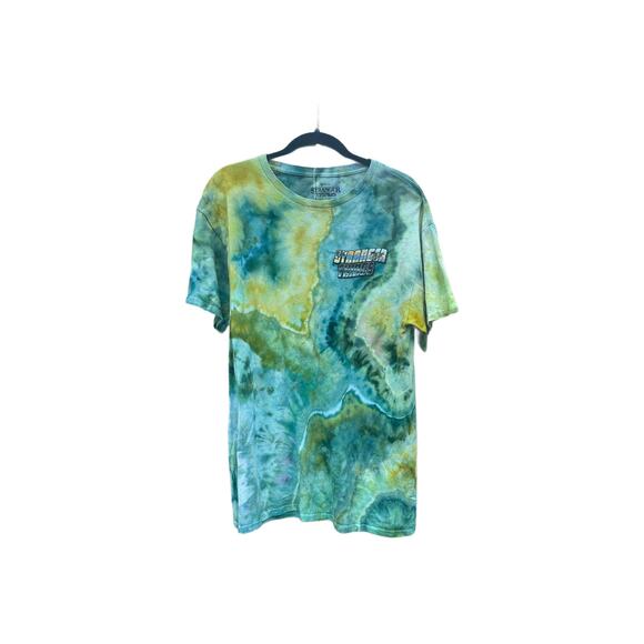 Stranger Things Tie Dye Graphic T Shirt | Men’s Shirt | Geode Tie - Ice Dye - Picture 1 of 2